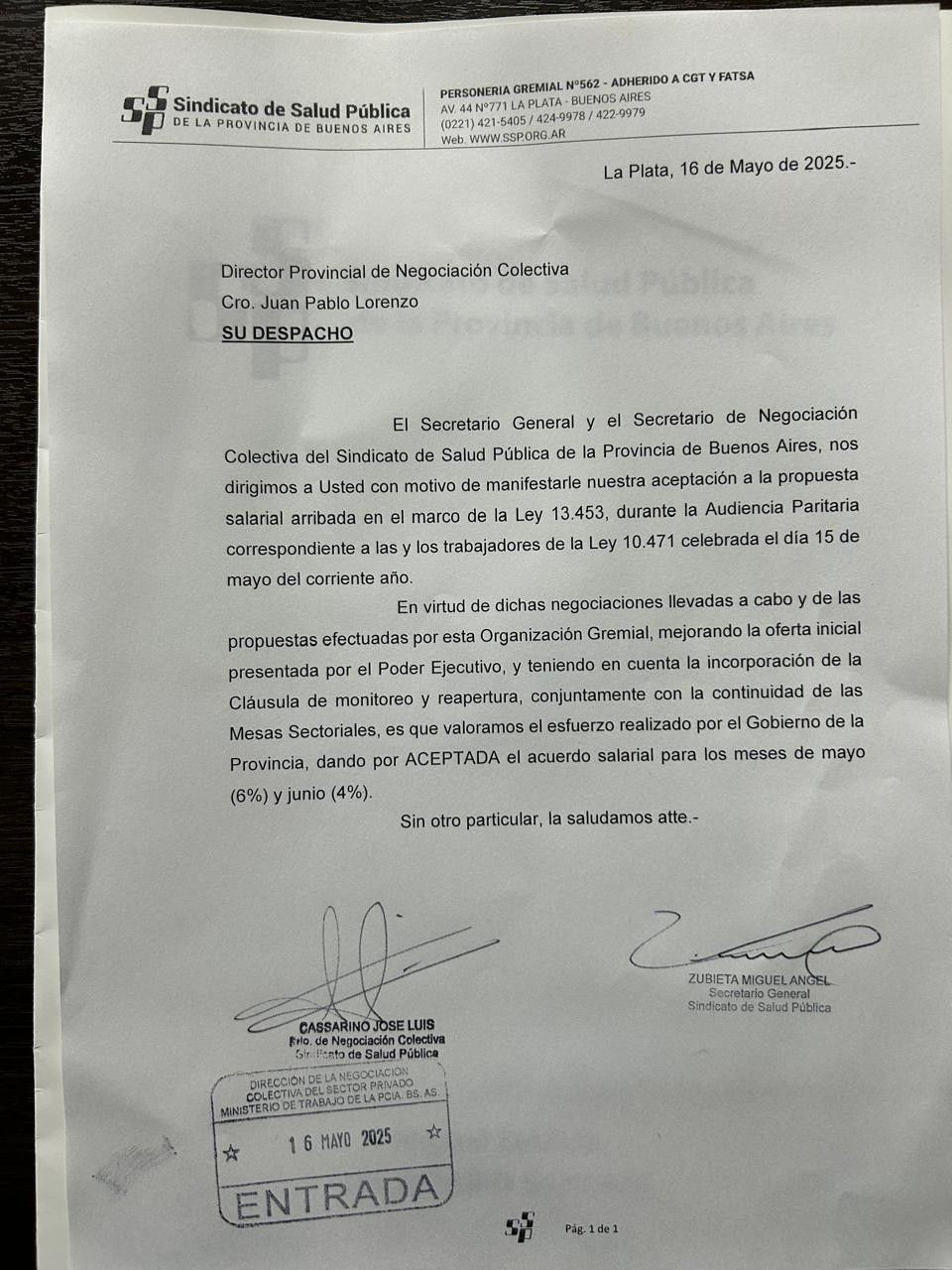 Nuevo acuerdo paritario para Profesionales Hospitalarios de la ...